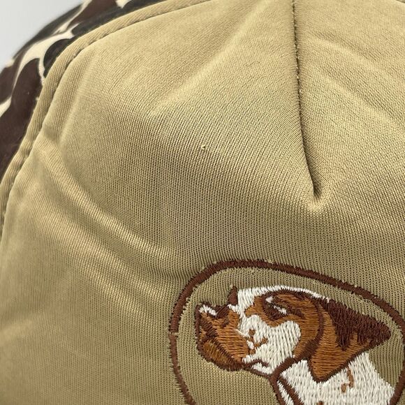 Vintage Winchester Bird Hunting Hat Jones Style Dog Camo Size Large W/ Ear Flaps - Picture 3 of 13